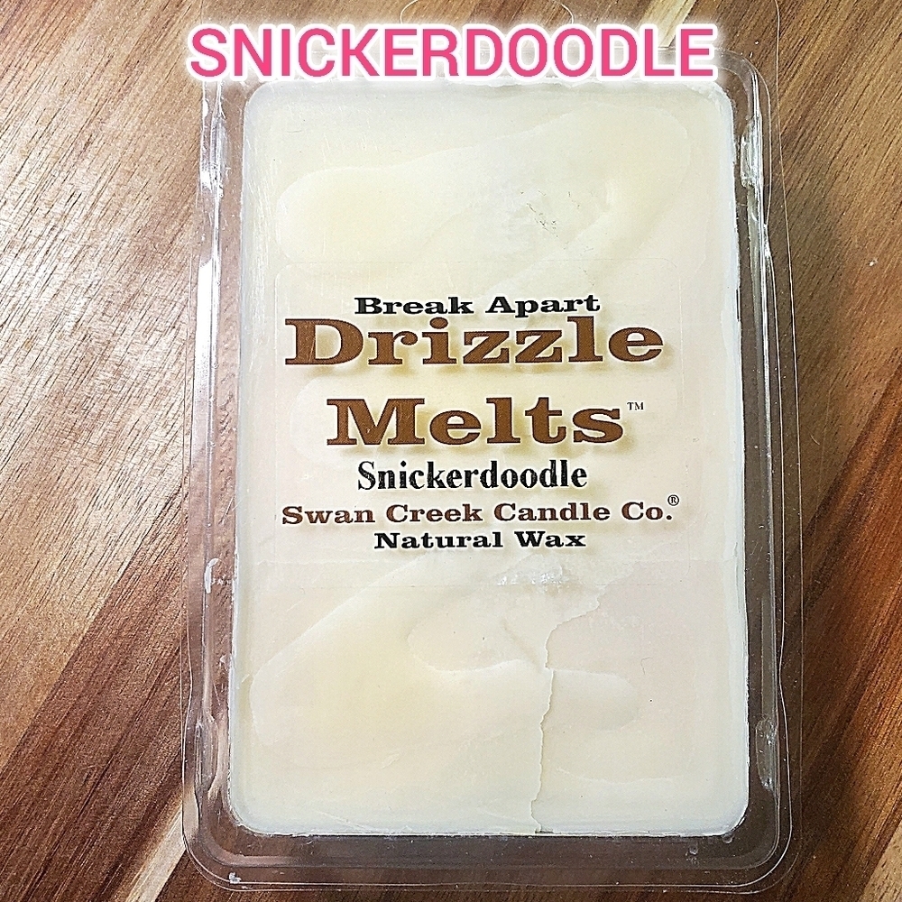 SNICKERDOODLE by SWAN CREEK CANDLE CO Drizzle Melts 100% Natural Wax 5.25 oz NWT